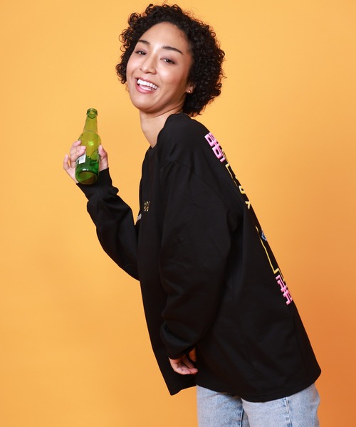 売れ筋商品|||YOIDORE へべれけ ネオン L/S TEE クルーネック クルーネック アメカジ おしゃれ ユニセックス メンズ レディース アウトドア カジュアル 送料無料 (815505) 長袖Tシャツ へべれけ ネオン クルーネック 815505 ヨイドレ
