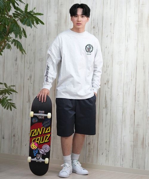 00s90sNHSサンタクルーズバックプリントTシャツスケートオールドL 00s90sNHSサンタクルーズバックプリントTシャツスケートオールド
