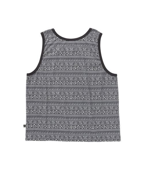 MAGIC NUMBER（マジック ナンバー）の「【MAGIC NUMBER】 FLOWER BORDER TANK フラワーボーダータンク（タンクトップ・メンズ・ブルー/ブラック・LARGE/MEDIUM/X-LARGE）」の7枚目の写真