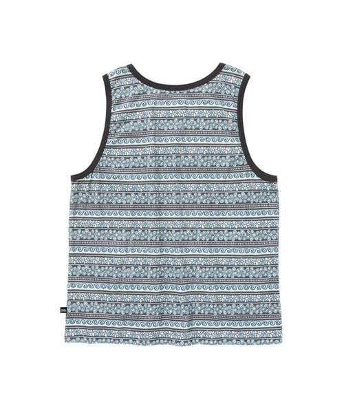 MAGIC NUMBER（マジック ナンバー）の「【MAGIC NUMBER】 FLOWER BORDER TANK フラワーボーダータンク（タンクトップ・メンズ・ブルー/ブラック・LARGE/MEDIUM/X-LARGE）」の8枚目の写真