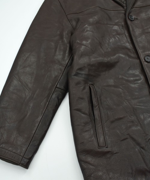 Marc New York(-)の「90-00’s MARK NEW YORK レザージャケット(ライダースジャケット・メンズ・ブラウン・LARGE)」の5枚目の写真