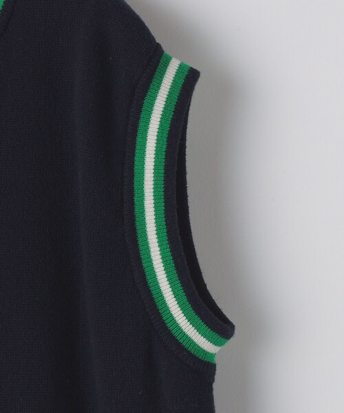 SHIPS（シップス）の「SHIPS KIDS:130～155cm / ニット ベスト（ベスト・キッズ・オフホワイト/ネイビー・LARGE/X-LARGE）」の5枚目の写真