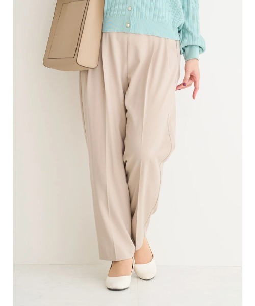 Re-J&SUPURE(リジェイアンドスプル)の「【大きいサイズ】【ストレッチツイル】テーパードパンツ(スラックス・レディース・ベージュ/ネイビー/ブラック・X-LARGE/XX-LARGE/XXX-LARGE)」の13枚目の写真
