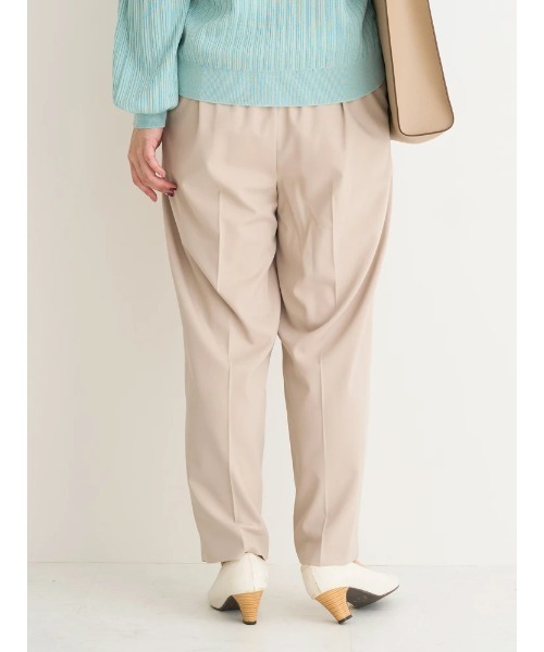 Re-J&SUPURE(リジェイアンドスプル)の「【大きいサイズ】【ストレッチツイル】テーパードパンツ(スラックス・レディース・ベージュ/ネイビー/ブラック・X-LARGE/XX-LARGE/XXX-LARGE)」の15枚目の写真