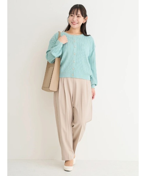 Re-J&SUPURE(リジェイアンドスプル)の「【大きいサイズ】【ストレッチツイル】テーパードパンツ(スラックス・レディース・ベージュ/ネイビー/ブラック・X-LARGE/XX-LARGE/XXX-LARGE)」の16枚目の写真