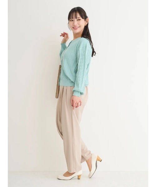 Re-J&SUPURE(リジェイアンドスプル)の「【大きいサイズ】【ストレッチツイル】テーパードパンツ(スラックス・レディース・ベージュ/ネイビー/ブラック・X-LARGE/XX-LARGE/XXX-LARGE)」の17枚目の写真