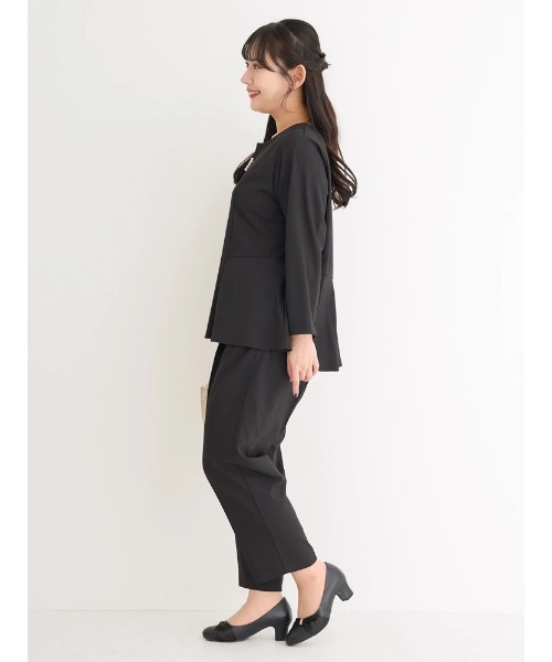 Re-J&SUPURE(リジェイアンドスプル)の「【大きいサイズ】【ストレッチツイル】テーパードパンツ(スラックス・レディース・ベージュ/ネイビー/ブラック・X-LARGE/XX-LARGE/XXX-LARGE)」の10枚目の写真