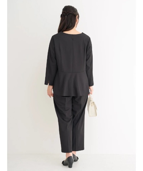 Re-J&SUPURE(リジェイアンドスプル)の「【大きいサイズ】【ストレッチツイル】テーパードパンツ(スラックス・レディース・ベージュ/ネイビー/ブラック・X-LARGE/XX-LARGE/XXX-LARGE)」の11枚目の写真