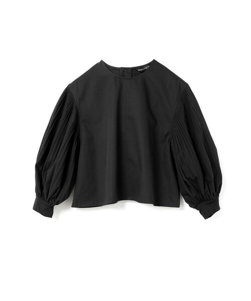 mizuiroind(ミズイロインド)の「mizuiro ind プリーツパフスリーブプルオーバー(Tシャツ/カットソー・レディース・オフホワイト/ブラック/ネイビー・FREE)」の1枚目の写真