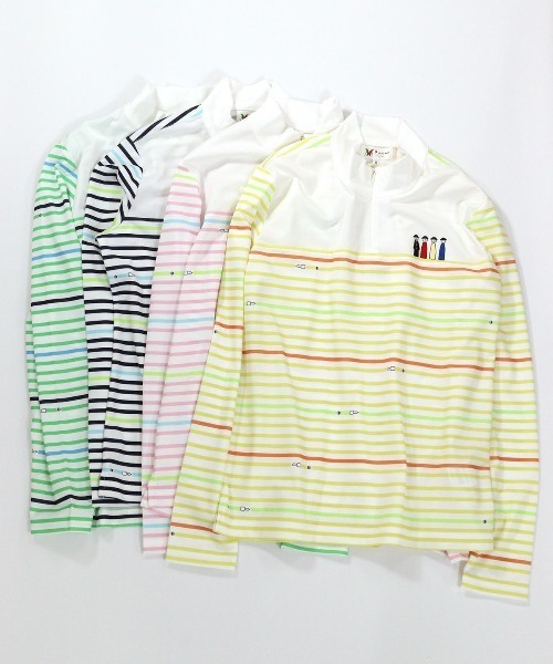 Picone CLUB(ピッコーネクラブ)の「マルチボーダープルオーバー(Tシャツ/カットソー・レディース・ライトグリーン/ピンク/ネイビー/イエロー・L/M/S)」の17枚目の写真