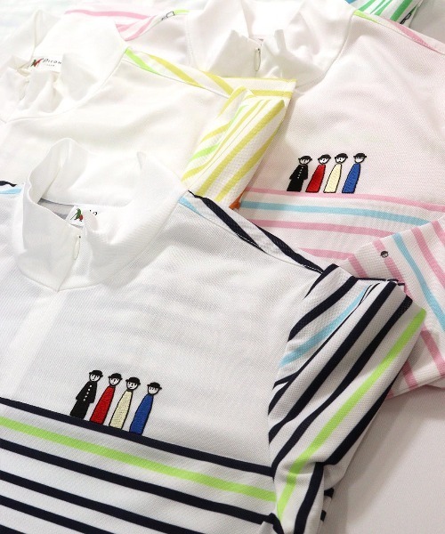 Picone CLUB(ピッコーネクラブ)の「マルチボーダープルオーバー(Tシャツ/カットソー・レディース・ライトグリーン/ピンク/ネイビー/イエロー・L/M/S)」の18枚目の写真