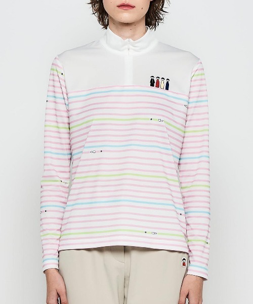Picone CLUB(ピッコーネクラブ)の「マルチボーダープルオーバー(Tシャツ/カットソー・レディース・ライトグリーン/ピンク/ネイビー/イエロー・L/M/S)」の20枚目の写真