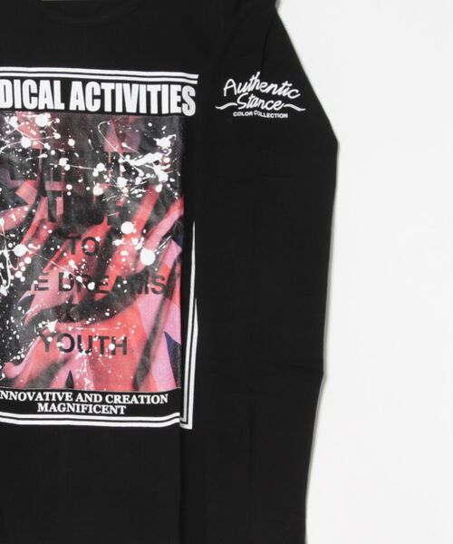 in the attic(インジアティック)の「《in the attic》ヴィンテージプリントクルーネックL/S-T(Tシャツ/カットソー・メンズ・ホワイト/ブラック・LARGE/X-LARGE)」の3枚目の写真