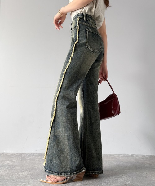 セール】【mily bilet】とにかく美脚！サイドフリンジ使いヴィンテージ