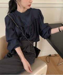 CITYSHOP / シティショップ | 2023SS | LACE-UP SMOCK レースアップスモック ブラウス | F | ブラック | レディース セール】LACE-UP SMOCK：ブラウス（シャツ/ブラウス）｜CITYSHOP