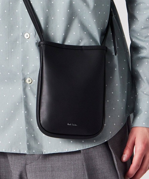 Paul Smith(ポールスミス)の「ソフトレザー ミニショルダーバッグ【553411 G020S】(ショルダーバッグ・メンズ・ネイビー/ブラック/ブラウン/グリーン・FREE)」の9枚目の写真
