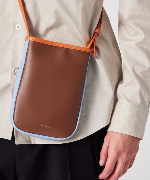 Paul Smith(ポールスミス)の「ソフトレザー ミニショルダーバッグ【553411 G020S】(ショルダーバッグ・メンズ・ネイビー/ブラック/ブラウン/グリーン・FREE)」の10枚目の写真