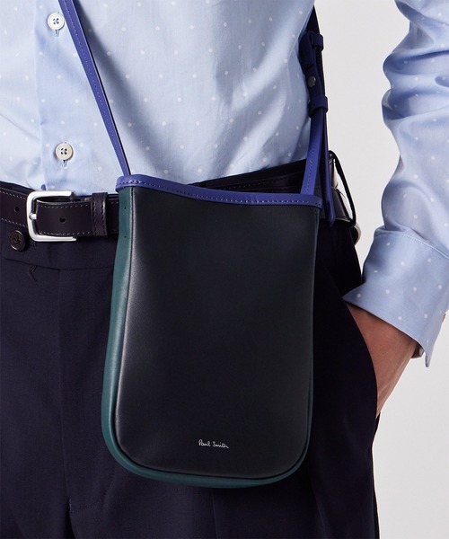 Paul Smith(ポールスミス)の「ソフトレザー ミニショルダーバッグ【553411 G020S】(ショルダーバッグ・メンズ・ネイビー/ブラック/ブラウン/グリーン・FREE)」の11枚目の写真