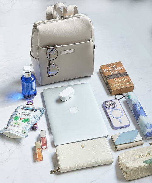 MERCURYDUO（マーキュリーデュオ）の「【MERCURYDUO/マーキュリーデュオ】超軽量　リュックサック（バックパック/リュック・レディース・グレイッシュベージュ/ブラック/ネイビー・FREE）」の22枚目の写真