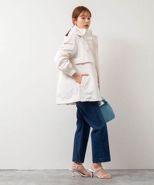 NOLLEY’S(ノーリーズ)の「ミニリップストップミドルコート(その他アウター・レディース・オフホワイト/ライトグリーン/チャコールグレー・38)」の19枚目の写真