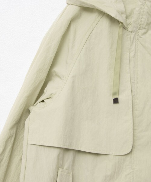 NOLLEY’S(ノーリーズ)の「ミニリップストップミドルコート(その他アウター・レディース・オフホワイト/ライトグリーン/チャコールグレー・38)」の9枚目の写真