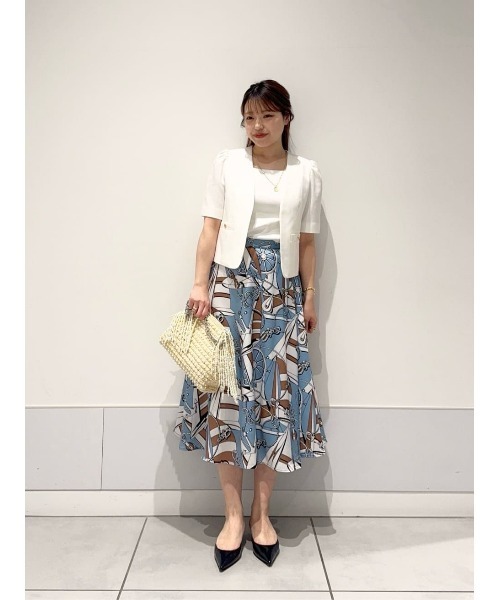 【美品】LOULOU WILLOUGHBY ヨットプリントプリーツスカート LOULOU WILLOUGHBY】マリーナプリントスカート | allureville
