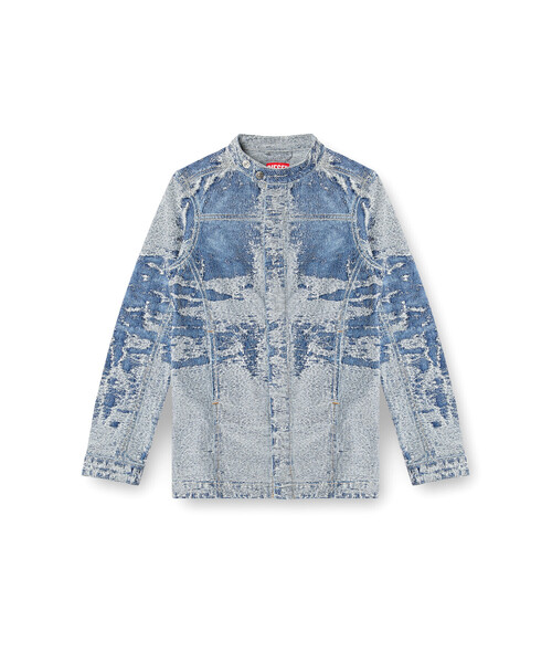 DIESEL(ディーゼル)の「ウィメンズ デニムジャケット DE-MOR-S1(デニムジャケット・レディース・インディゴブルー・X-SMALL/SMALL/MEDIUM)」の5枚目の写真
