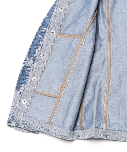 DIESEL(ディーゼル)の「ウィメンズ デニムジャケット DE-MOR-S1(デニムジャケット・レディース・インディゴブルー・X-SMALL/SMALL/MEDIUM)」の7枚目の写真