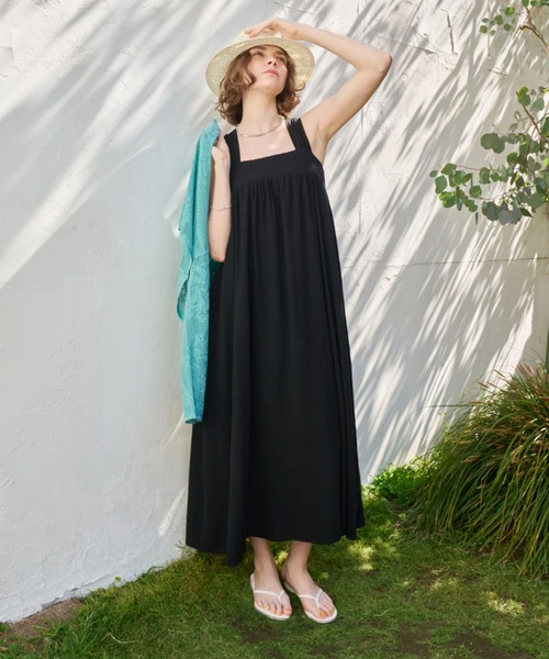 Unitage(ユニテージ)の「backリボンリゾートワンピース(ワンピース・レディース・イエロー/レッド/ブラック/ブルー・FREE)」の9枚目の写真