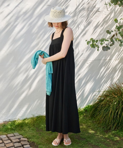 Unitage(ユニテージ)の「backリボンリゾートワンピース(ワンピース・レディース・イエロー/レッド/ブラック/ブルー・FREE)」の8枚目の写真