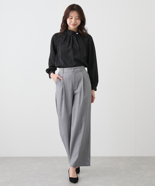 Jayro（ジャイロ）の「タックワイドパンツ（その他パンツ・レディース・グレー/ベージュ/ブラウン系その他2/チャコールグレー・M）」の8枚目の写真