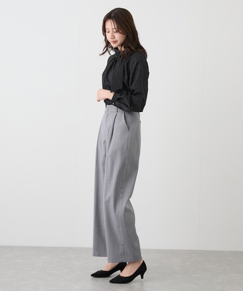 Jayro（ジャイロ）の「タックワイドパンツ（その他パンツ・レディース・グレー/ベージュ/ブラウン系その他2/チャコールグレー・M）」の6枚目の写真