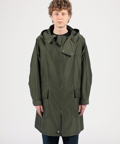 セール】シルクコットンタフタ フーデッドコート（その他アウター