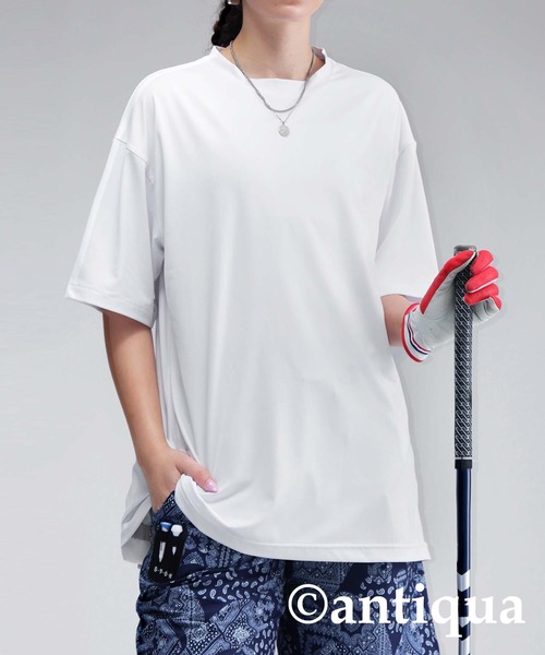 antiqua(アンティカ)の「【STCH】バックロゴデザインTシャツ(Tシャツ/カットソー・レディース・ホワイト/ブラック・LXL/ML)」の7枚目の写真