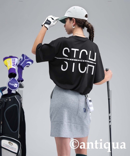 antiqua(アンティカ)の「【STCH】バックロゴデザインTシャツ(Tシャツ/カットソー・レディース・ホワイト/ブラック・LXL/ML)」の14枚目の写真