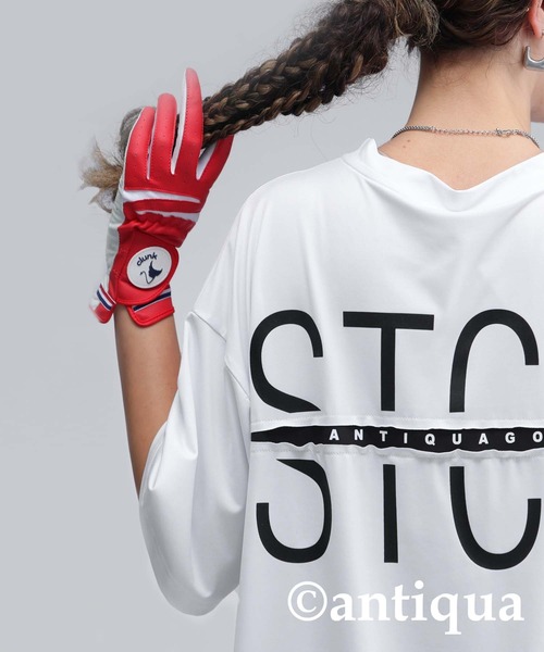 antiqua(アンティカ)の「【STCH】バックロゴデザインTシャツ(Tシャツ/カットソー・レディース・ホワイト/ブラック・LXL/ML)」の4枚目の写真