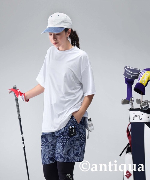 antiqua(アンティカ)の「【STCH】バックロゴデザインTシャツ(Tシャツ/カットソー・レディース・ホワイト/ブラック・LXL/ML)」の6枚目の写真