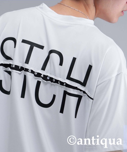 antiqua(アンティカ)の「【STCH】バックロゴデザインTシャツ(Tシャツ/カットソー・レディース・ホワイト/ブラック・LXL/ML)」の12枚目の写真