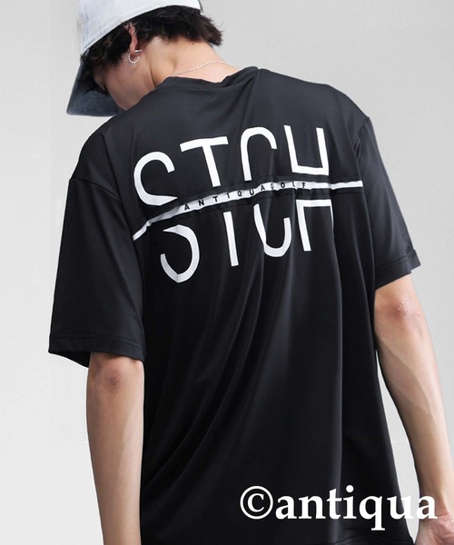 antiqua(アンティカ)の「【STCH】バックロゴデザインTシャツ(Tシャツ/カットソー・レディース・ホワイト/ブラック・LXL/ML)」の17枚目の写真