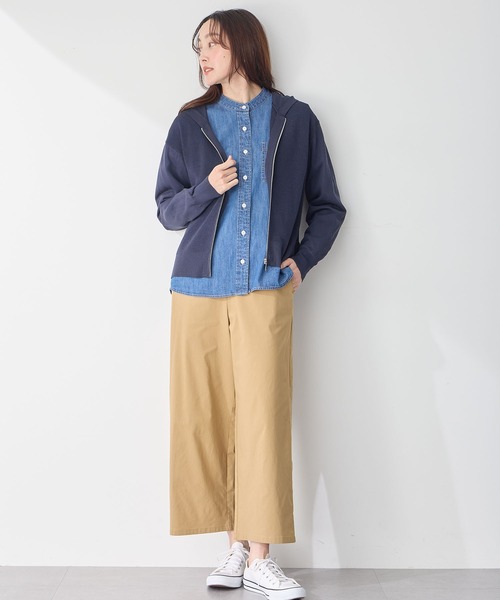 Petit Honfleur(プチオンフルール)の「ニットパーカー(カーディガン/ボレロ・レディース・グリーン/ネイビー/ベージュ・L/M)」の10枚目の写真