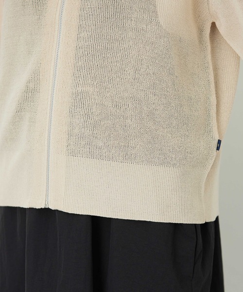 Petit Honfleur(プチオンフルール)の「ニットパーカー(カーディガン/ボレロ・レディース・グリーン/ネイビー/ベージュ・L/M)」の19枚目の写真