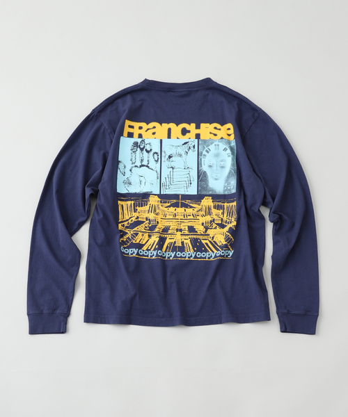 JOURNAL STANDARD(ジャーナルスタンダード)の「FRANCHISE COPYCOPYCOPY(Tシャツ/カットソー・メンズ・ネイビー・LARGE)」の2枚目の写真