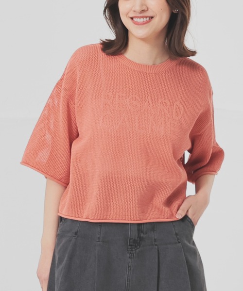ニット セーター COLOR LINE  BACK LOGO KNIT TOPS/カラーライン バックロゴトップス レディース トップス / ニット・セーター 通販 | Sir online store / サー