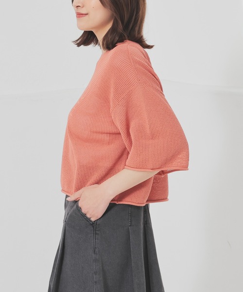 ニット セーター nuance logo knit / ニュアンスロゴニット レディース Amiur（エミレ）の「nuance over size knit（ニット/セーター