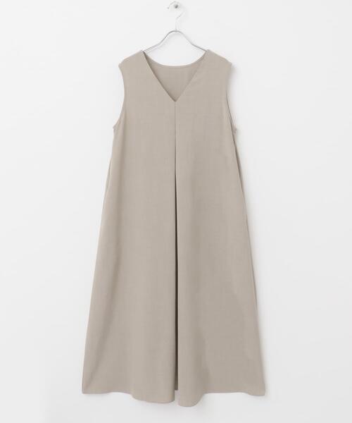 ITEMS URBANRESEARCH(アイテムズ アーバンリサーチ)の「リネンライクテントラインワンピース(ワンピース・レディース・ピンク/チャコールグレー/グレー系その他・FREE)」の19枚目の写真