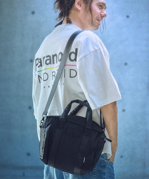 ADAM PATEK（アダムパテック）の「ADAMPATEK/square mini boston bag/スクエアミニボストンバッグ(AP2519036)（ボストンバッグ・レディース・ブラック/グレー・FREE）」の2枚目の写真