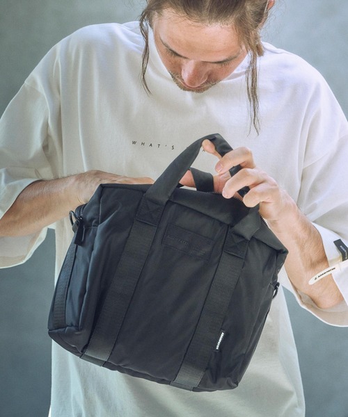 ADAM PATEK（アダムパテック）の「ADAMPATEK/square mini boston bag/スクエアミニボストンバッグ(AP2519036)（ボストンバッグ・レディース・ブラック/グレー・FREE）」の10枚目の写真