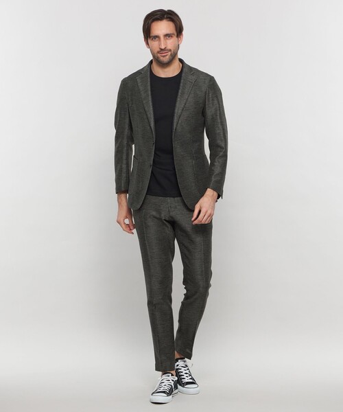 MACKINTOSH LONDON（マッキントッシュ ロンドン）の「【L】【BREASY JACKET】LENO CLOTH セットアップジャケット（テーラードジャケット・メンズ・グレー/ブルー系その他7/グレー系その他2/ベージュ系その他2・38/40/42）」の10枚目の写真