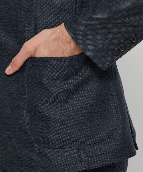 MACKINTOSH LONDON（マッキントッシュ ロンドン）の「【L】【BREASY JACKET】LENO CLOTH セットアップジャケット（テーラードジャケット・メンズ・グレー/ブルー系その他7/グレー系その他2/ベージュ系その他2・38/40/42）」の17枚目の写真