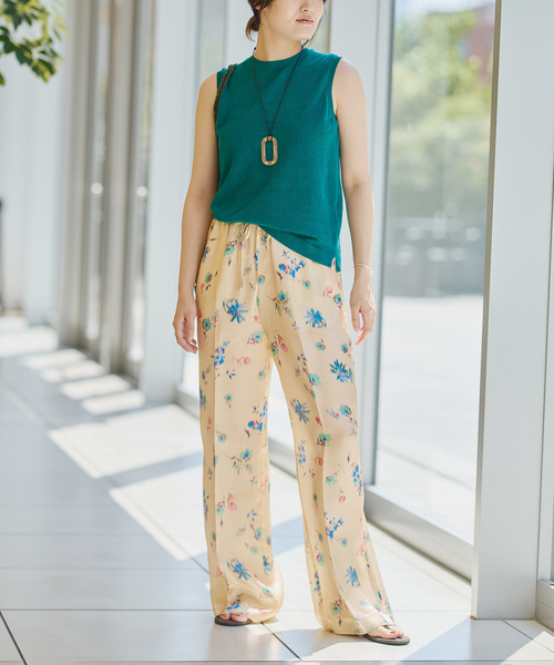 ニット セーター IENA LA BOUCLE Linen ミニ裏毛ノースリーブ レディース セール】IENA LA BOUCLE Linen ミニ裏毛ノースリーブ（ニット